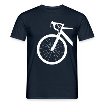 FAHRRAD GROSS - Männer T-Shirt - Navy - Vorne - AI Model Male 178 light (178cm)