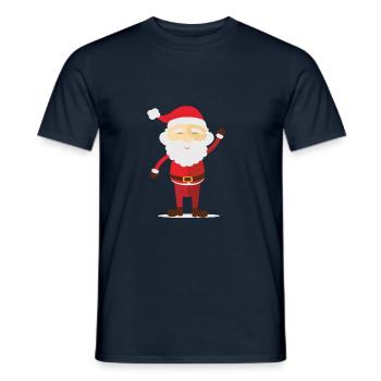 Père Noël - T-shirt homme - marine - Devant - AI Model Male 178 light (178cm)