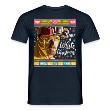 Breaking Bad Have A White Christmas - Männer T-Shirt - Navy - Vorne - AI Model Male 178 light (178cm)