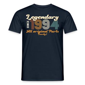 Cadeau original vintage 1994 28ème anniversaire - T-shirt homme - marine - Devant - AI Model Male 178 light (178cm)