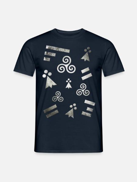 Breizh Bretagne Blanc 2 - T-shirt homme - marine