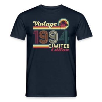 Original vintage 1994 28th birthday gift - Men's T-Shirt - navy - Front - AI Model Male 178 light (178cm)