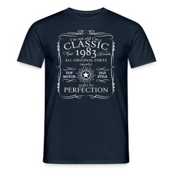 Klassiker November 1983 39. Geburtstag Geschenk - Männer T-Shirt - Navy - Vorne - AI Model Male 178 light (178cm)