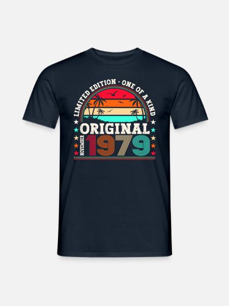 Original November 1979 43rd Birthday Gift - Men's T-Shirt - navy