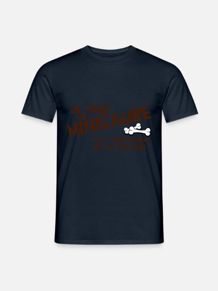 Je suis un minisaure - Männer T-Shirt - Navy