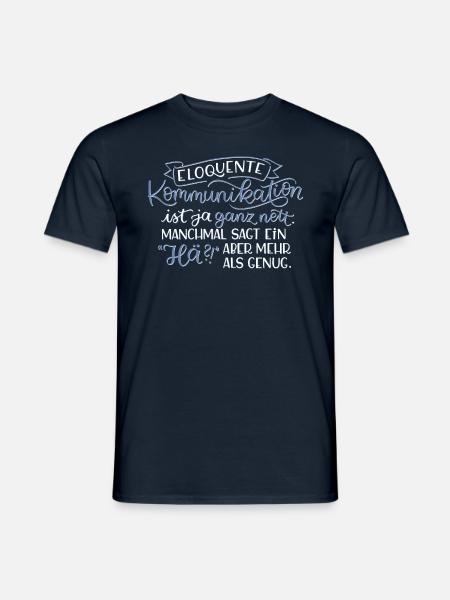Eloquente Kommunikation - Männer T-Shirt - Navy