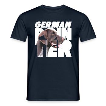 German Pointer VI - Men's T-Shirt - navy - Front - AI Model Male 178 light (178cm)