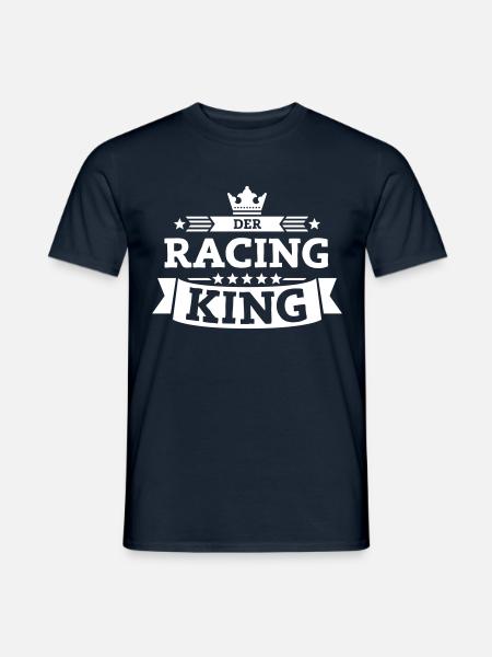Der Racing-King - Männer T-Shirt - Navy