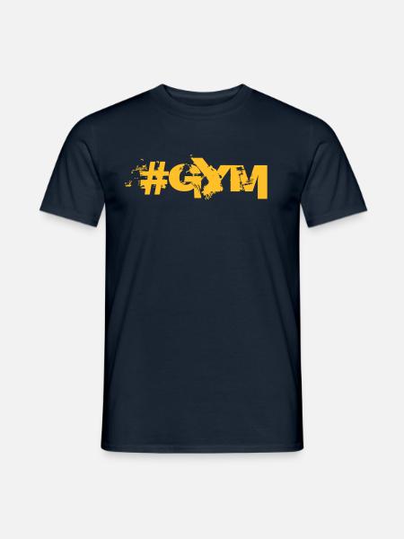 #GYM - Bodybuilding, Fitness, - Männer T-Shirt - Navy