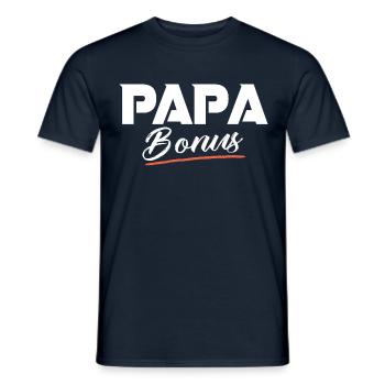 Dad gift bonus father-in-law dad humor - Men's T-Shirt - navy - Front - AI Model Male 178 light (178cm)