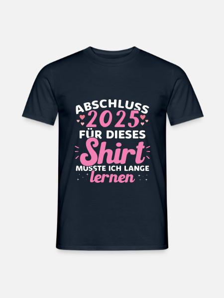 Abschluss 2025 Abschluss der Realschule - Männer T-Shirt - Navy