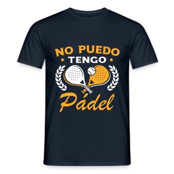 Ich kann nicht, ich habe Padel Tennis Padel Spieler - Männer T-Shirt - Navy - Vorne - AI Model Male 178 light (178cm)