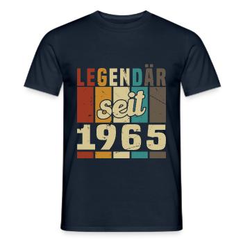 Legend since 1965 - Men's T-Shirt - navy - Front - AI Model Male 178 light (178cm)