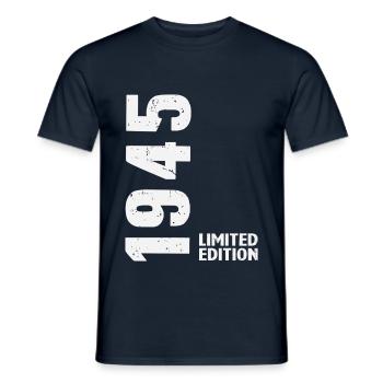 80 Years 1945 Birthday Gift - Men's T-Shirt - navy - Front - AI Model Male 178 light (178cm)