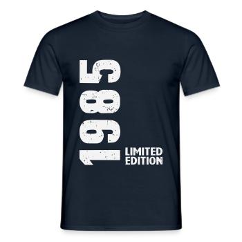 40 ans 1985 cadeau d’anniversaire - T-shirt homme - marine - Devant - AI Model Male 178 light (178cm)