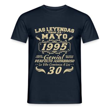Mai 1995 Vintage Geburtstagsgeschenk - Männer T-Shirt - Navy - Vorne - AI Model Male 178 light (178cm)