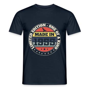 1955 Vintage Retro Jubiläumsgeschenk - Männer T-Shirt - Navy - Vorne - AI Model Male 178 light (178cm)