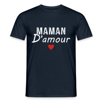 Muttertag Mutter der Liebe - Männer T-Shirt - Navy - Vorne - AI Model Male 178 light (178cm)