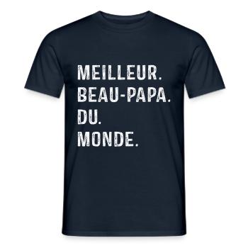 Best Father-in-Law In The World Father's Day - Men's T-Shirt - navy - Front - AI Model Male 178 light (178cm)