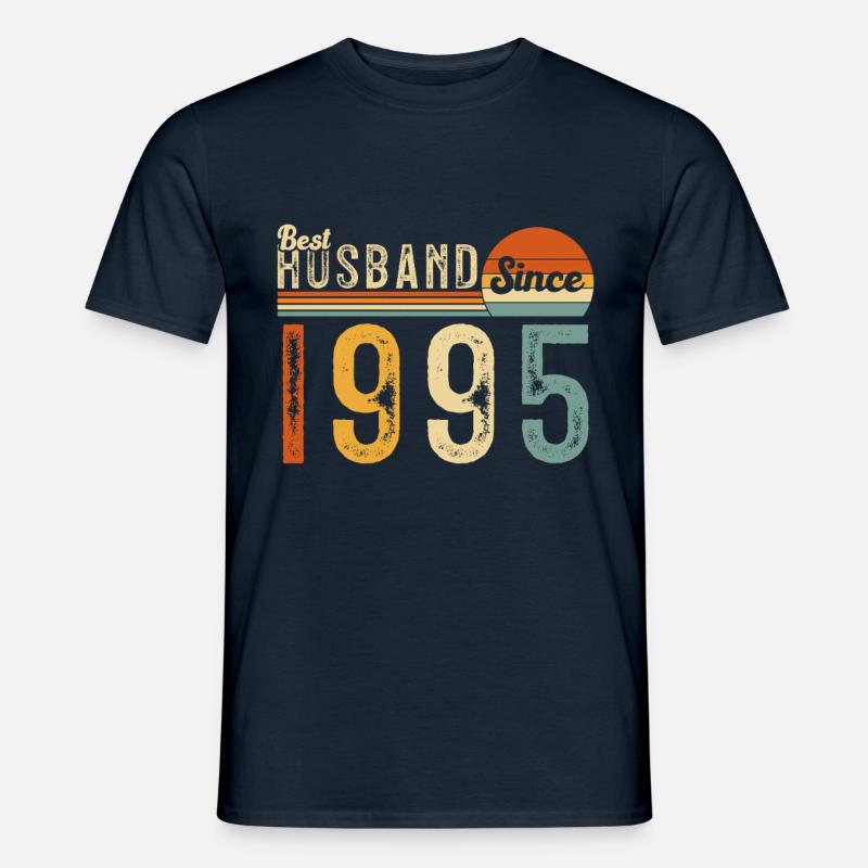 Bester Ehemann seit 1995 - Männer T-Shirt - Navy