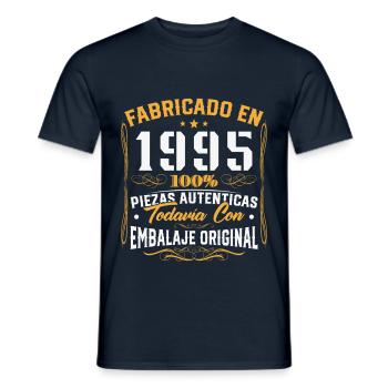 Hergestellt im Jahr 1995 Vintage Geburtstagsgeschenk - Männer T-Shirt - Navy - Vorne - AI Model Male 178 light (178cm)