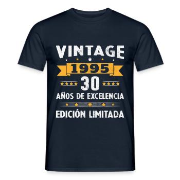30 Jahre Geburtstagsgeschenk Frau aus dem Jahr 1995 - Männer T-Shirt - Navy - Vorne - AI Model Male 178 light (178cm)