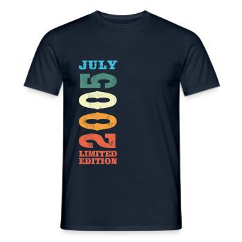 July 2005 Vintage Retro Birthday Gift - Men's T-Shirt - navy - Front - AI Model Male 178 light (178cm)