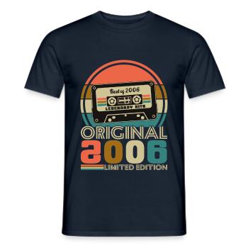 20 Years 2006 Vintage Retro Birthday - Men's T-Shirt - navy - Front - AI Model Male 178 light (178cm)
