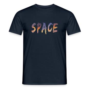 Driple space - Men's T-Shirt - navy - Front - AI Model Male 178 light (178cm)
