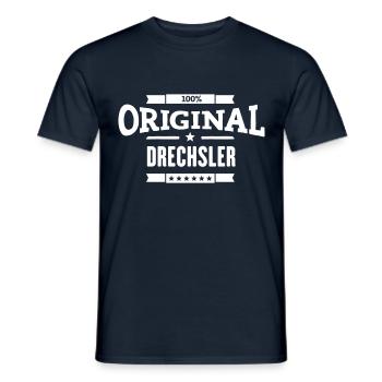 100% Original Drechsler - Männer T-Shirt - Navy - Vorne - AI Model Male 178 light (178cm)