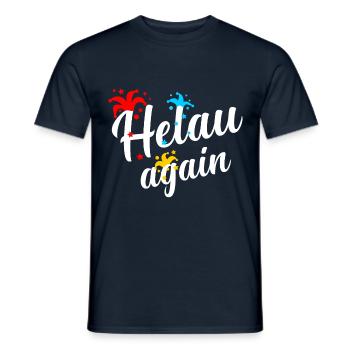 Helau, Fasching, Carnaval, Fasnacht, Fasnet - T-shirt homme - marine - Devant - AI Model Male 178 light (178cm)