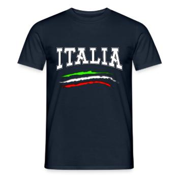 italie_blanc - T-shirt homme - marine - Devant - AI Model Male 178 light (178cm)