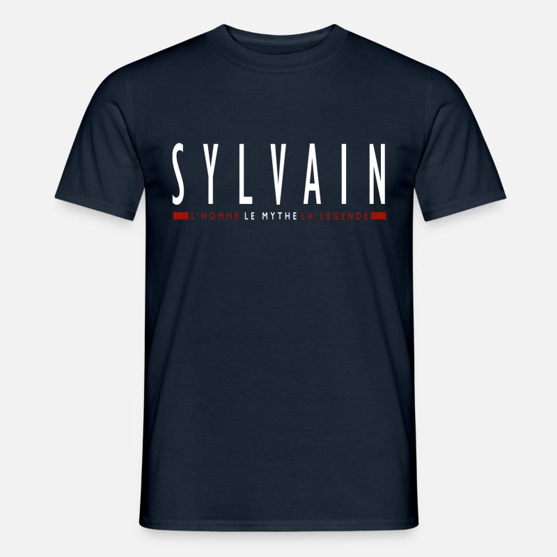 Sylvain tshirt custom sylvain first name - Men’s T-shirt - navy