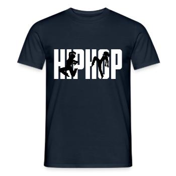 Danse hip hop - T-shirt homme - marine - Devant - AI Model Male 178 light (178cm)