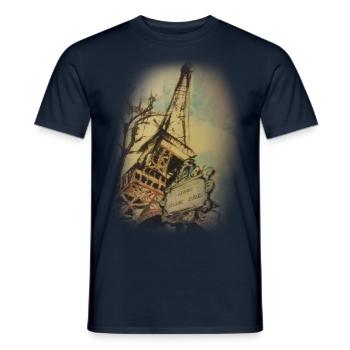 Paris Avenue Eiffel - Männer T-Shirt - Navy - Vorne - AI Model Male 178 light (178cm)