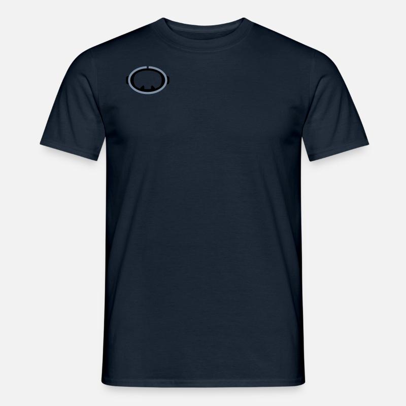 retro diving logo - Männer T-Shirt - Navy