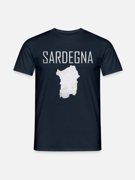 Sardinien, Sardegna, Logo - Männer T-Shirt - Navy