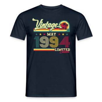 Original juin 1994 Né en 1994 30e anniversaire 94 - T-shirt homme - marine - Devant - AI Model Male 178 light (178cm)