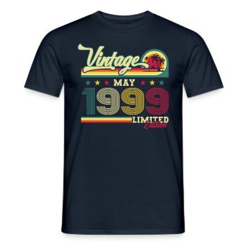 Légende Juin 1999 Millésime 1999 Anniversaire 1999 - T-shirt homme - marine - Devant - AI Model Male 178 light (178cm)