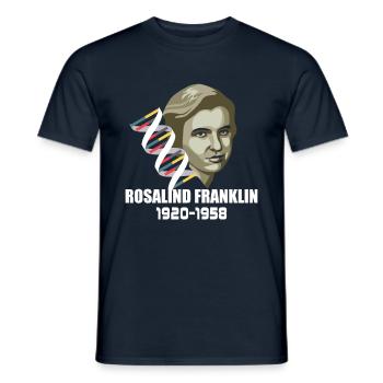 Rosalind Franklin - T-shirt homme - marine - Devant - AI Model Male 178 light (178cm)