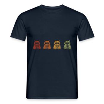 USA LKW Trucker Truck Fernfahrer Berufskraftfahrer - Männer T-Shirt - Navy - Vorne - AI Model Male 178 light (178cm)