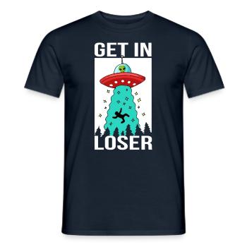 Ufo Alien Abduction Obtenir un perdant - T-shirt homme - marine - Devant - AI Model Male 178 light (178cm)