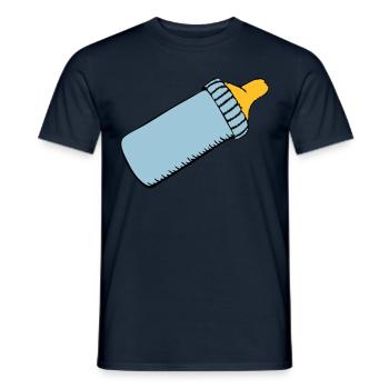 biberon - T-shirt homme - marine - Devant - AI Model Male 178 light (178cm)