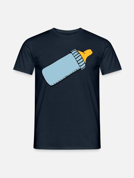 baby bottle - Men's T-Shirt - navy