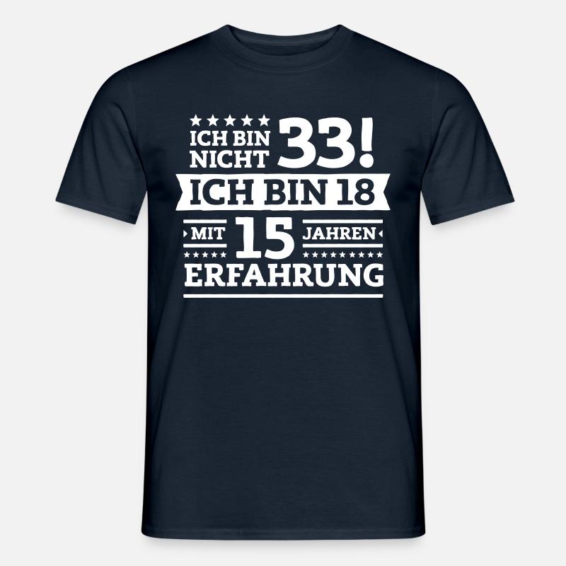 Zum 33. Geburtstag! - Männer T-Shirt - Navy