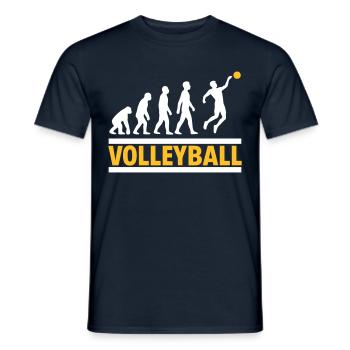 Évolution Volleyball Smash Sport Cadeau - T-shirt homme - marine - Devant - AI Model Male 178 light (178cm)