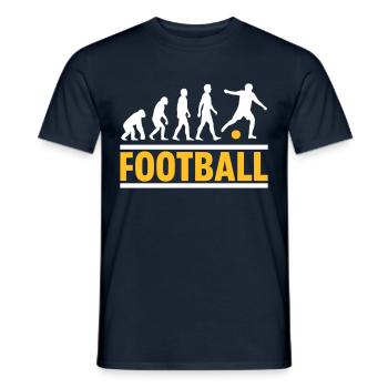 Football Evolution Sport Team Football - Men's T-Shirt - navy - Front - AI Model Male 178 light (178cm)