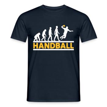 Handball Evolution Sport Fun - Men's T-Shirt - navy - Front - AI Model Male 178 light (178cm)