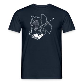 Sagittarius zodiac sign * sagittarius * gift - Men's T-Shirt - navy - Front - AI Model Male 178 light (178cm)