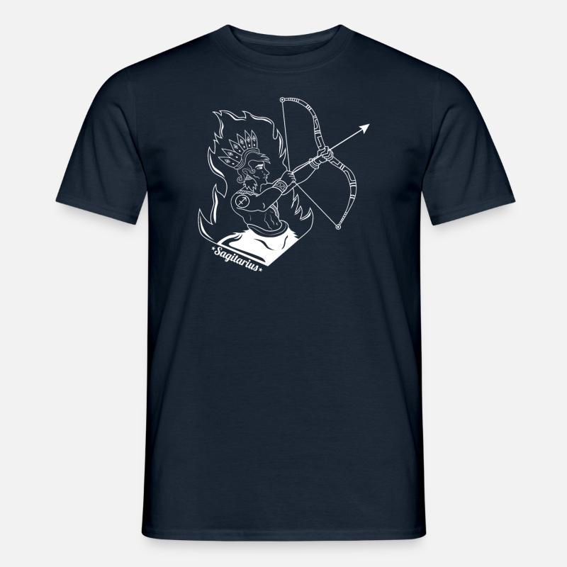 Schütze Sternzeichen * Sagittarius* Geschenk - Männer T-Shirt - Navy